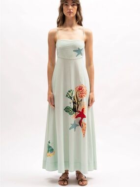 Marie Maxi Dress | Reef Print, NWT, XL